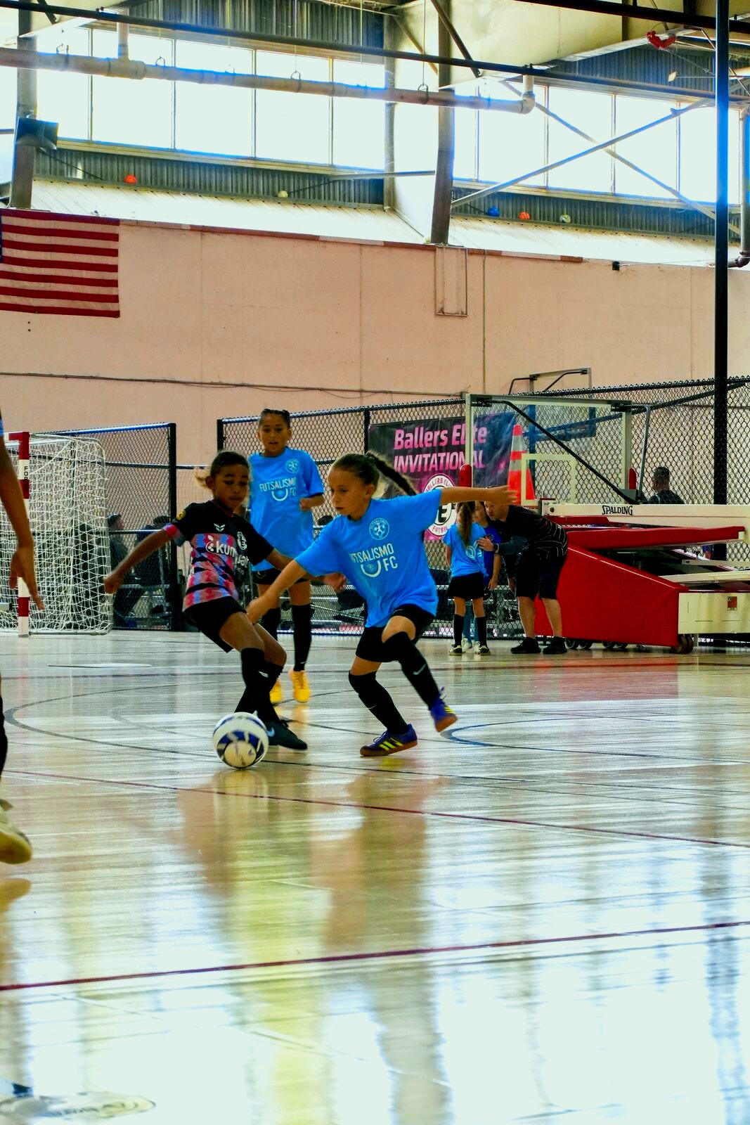 Futsalismo FC youth futsal players in action
